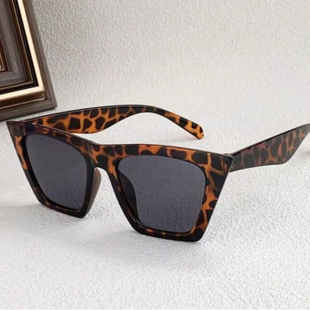 3for$20 1pc Square-Framed Streetwear Fashion Glasses For animal print